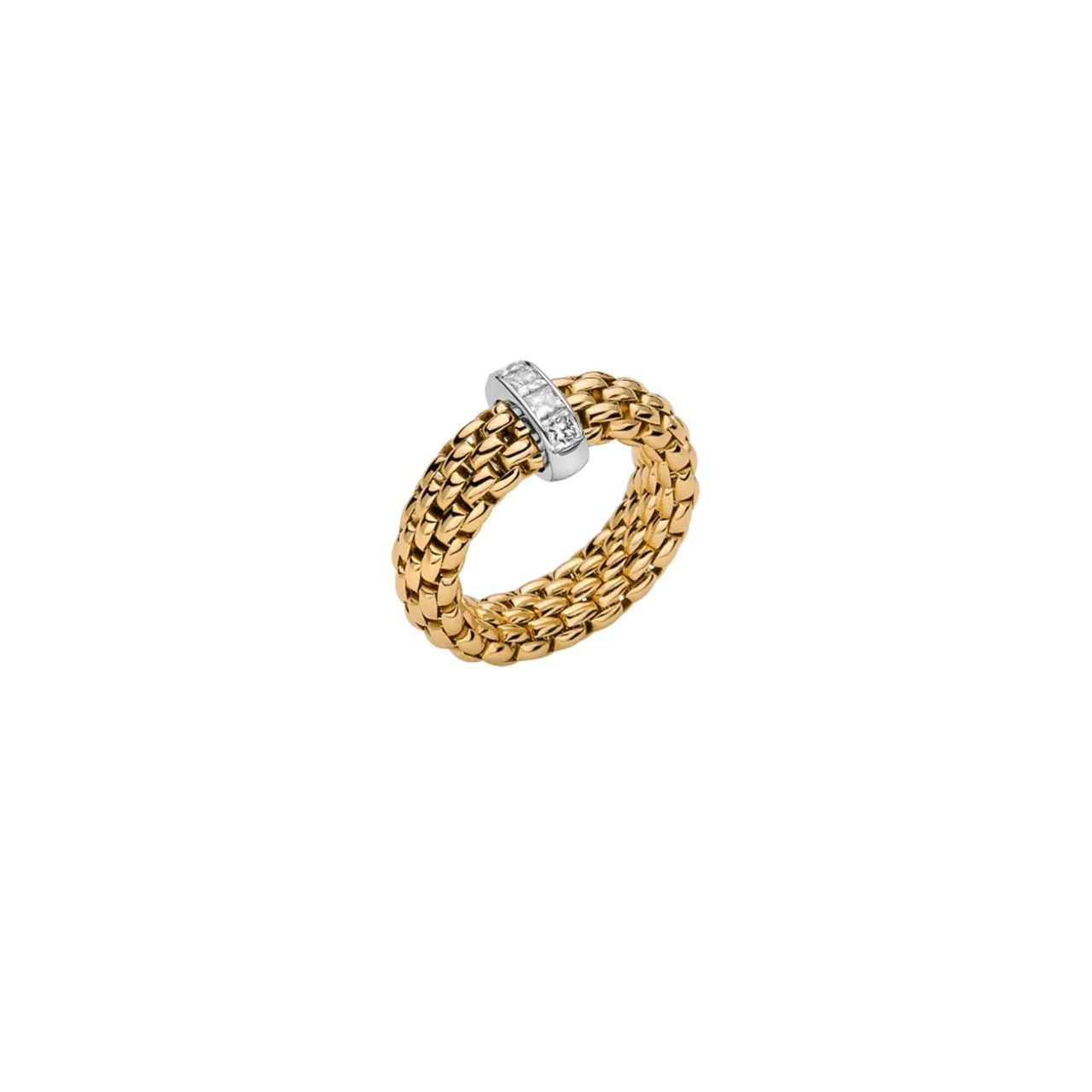 Vendome 18ct Yellow & White Gold Diamond Flex'it Ring 58402AX_BB_G