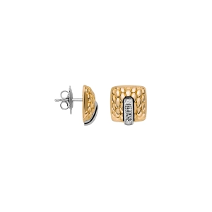 Vendome 18ct Yellow & White Gold Diamond Stud Earrings 58402OX_BB_G