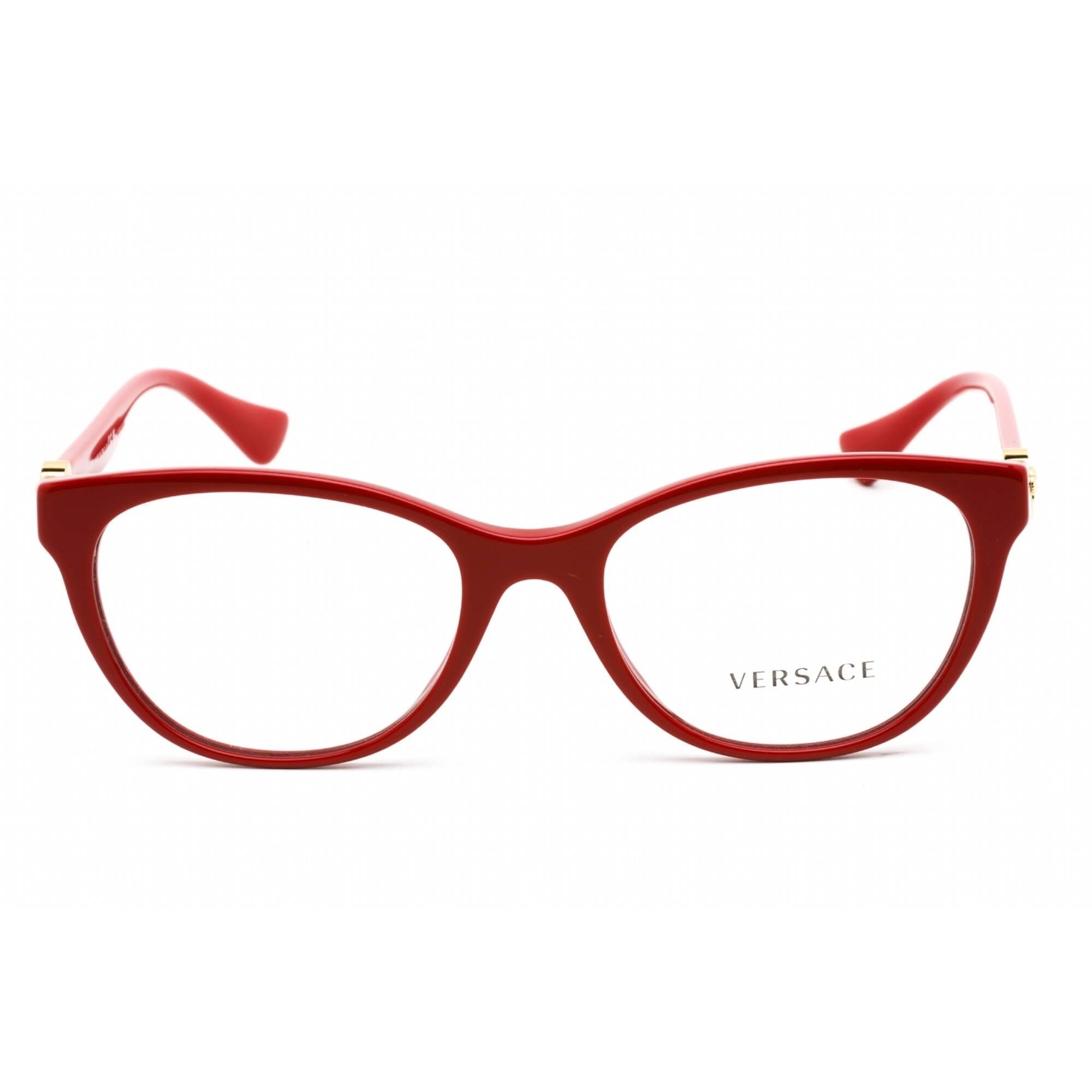 Versace Women's Eyeglasses - Parade Red Plastic Cat Eye Shape Frame | 0VE3330 5388