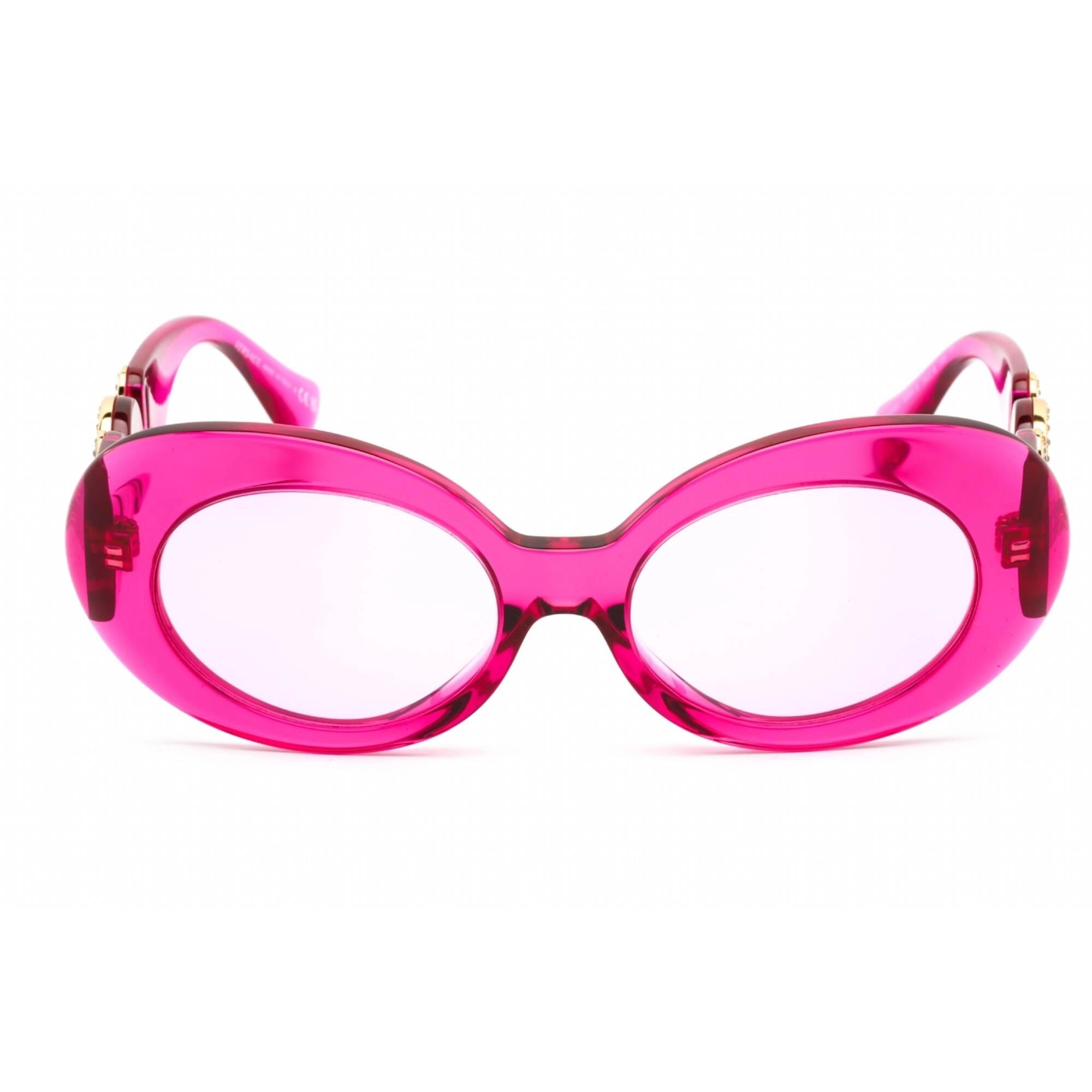 Versace Women's Sunglasses - Full Rim Transparent Fuchsia Frame | 0VE4426BU 5334/5