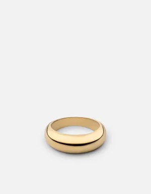 Vivi Dome Ring, Gold Vermeil