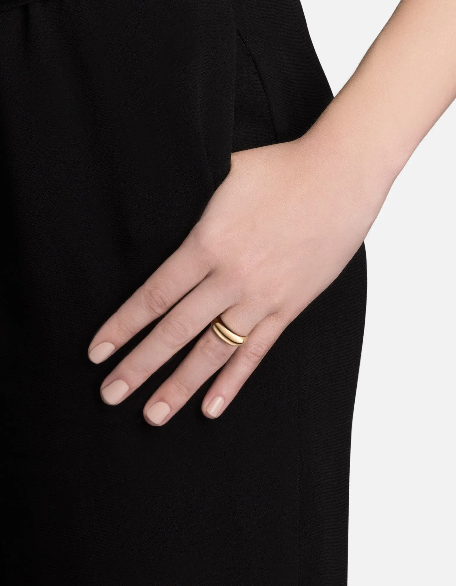 Vivi Dome Ring, Gold Vermeil