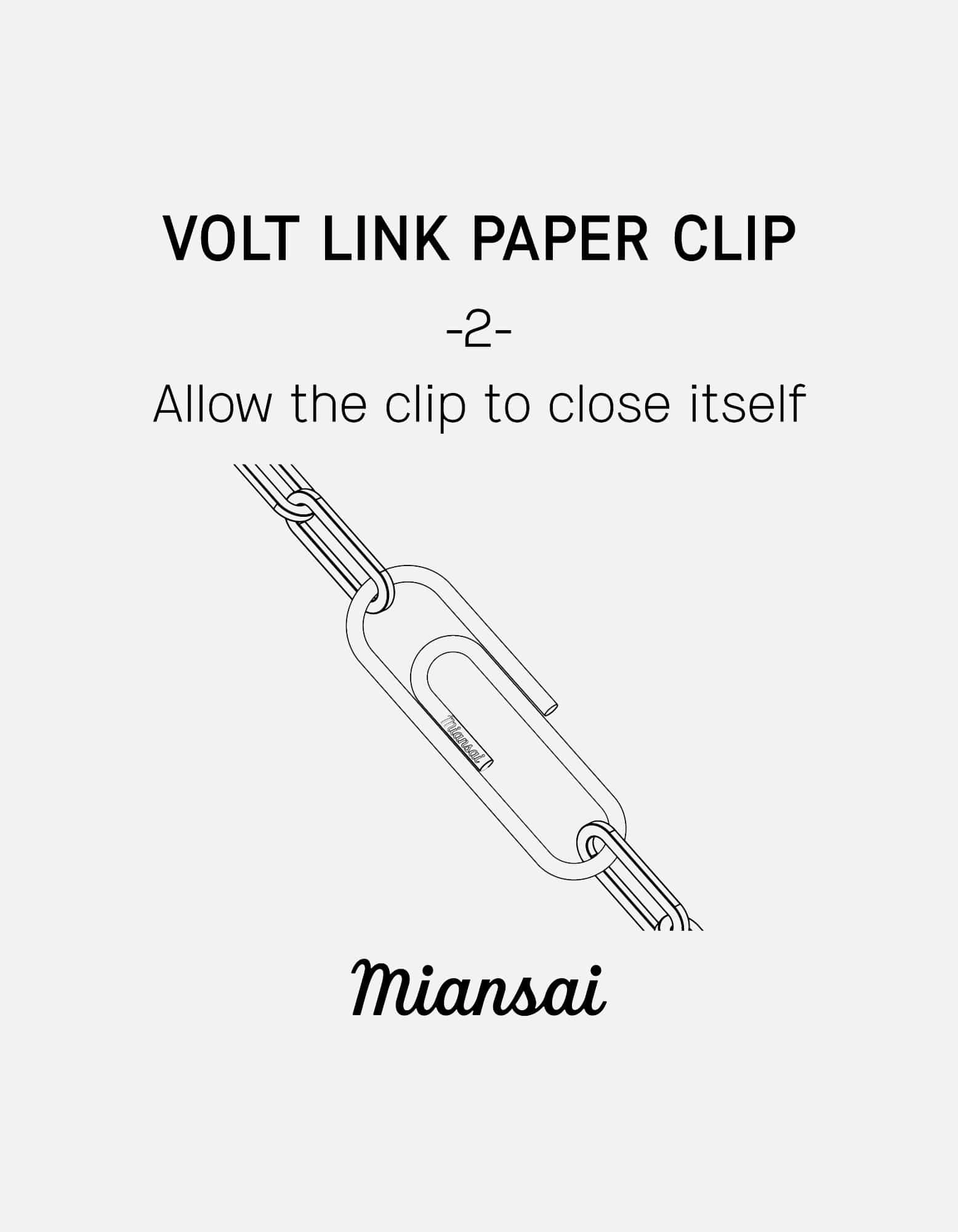 Volt Link Paper Clip Bracelet, Sterling Silver