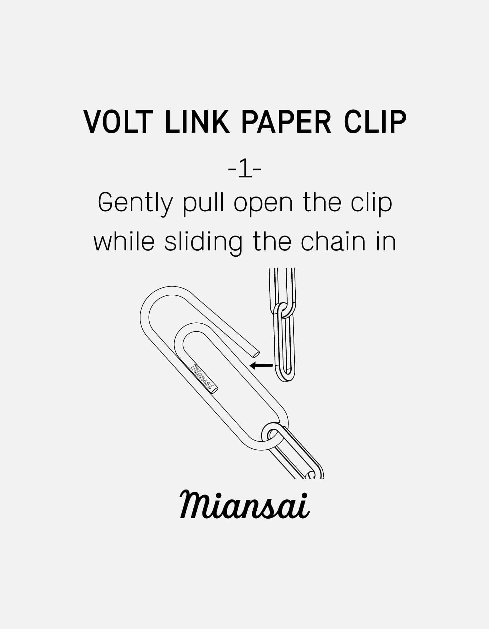 Volt Link Paper Clip Bracelet, Sterling Silver