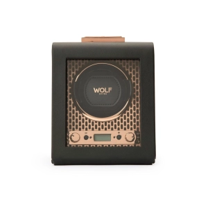 Wolf Axis Single Watch Winder Black & Copper 469116