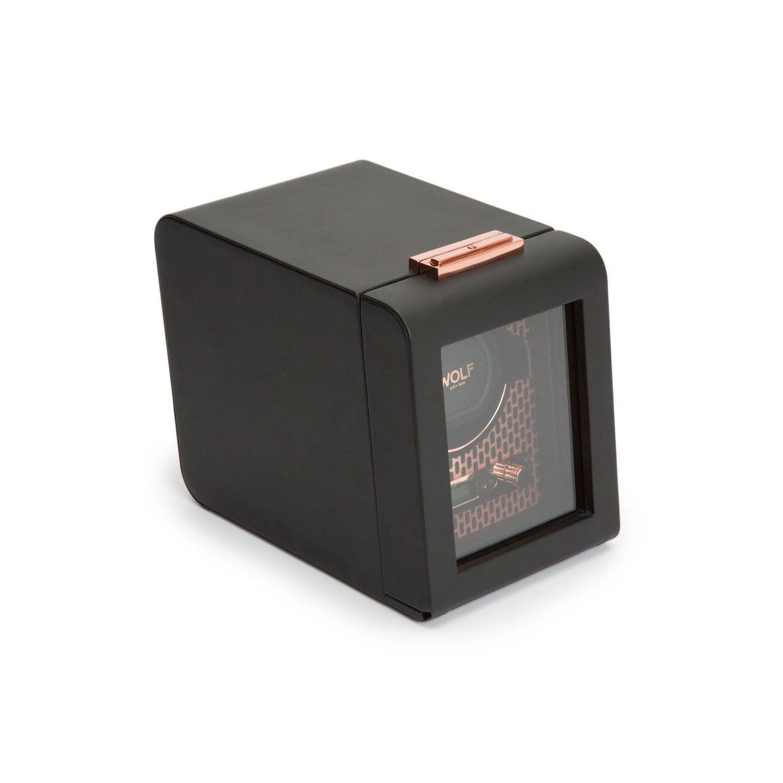 Wolf Axis Single Watch Winder Black & Copper 469116