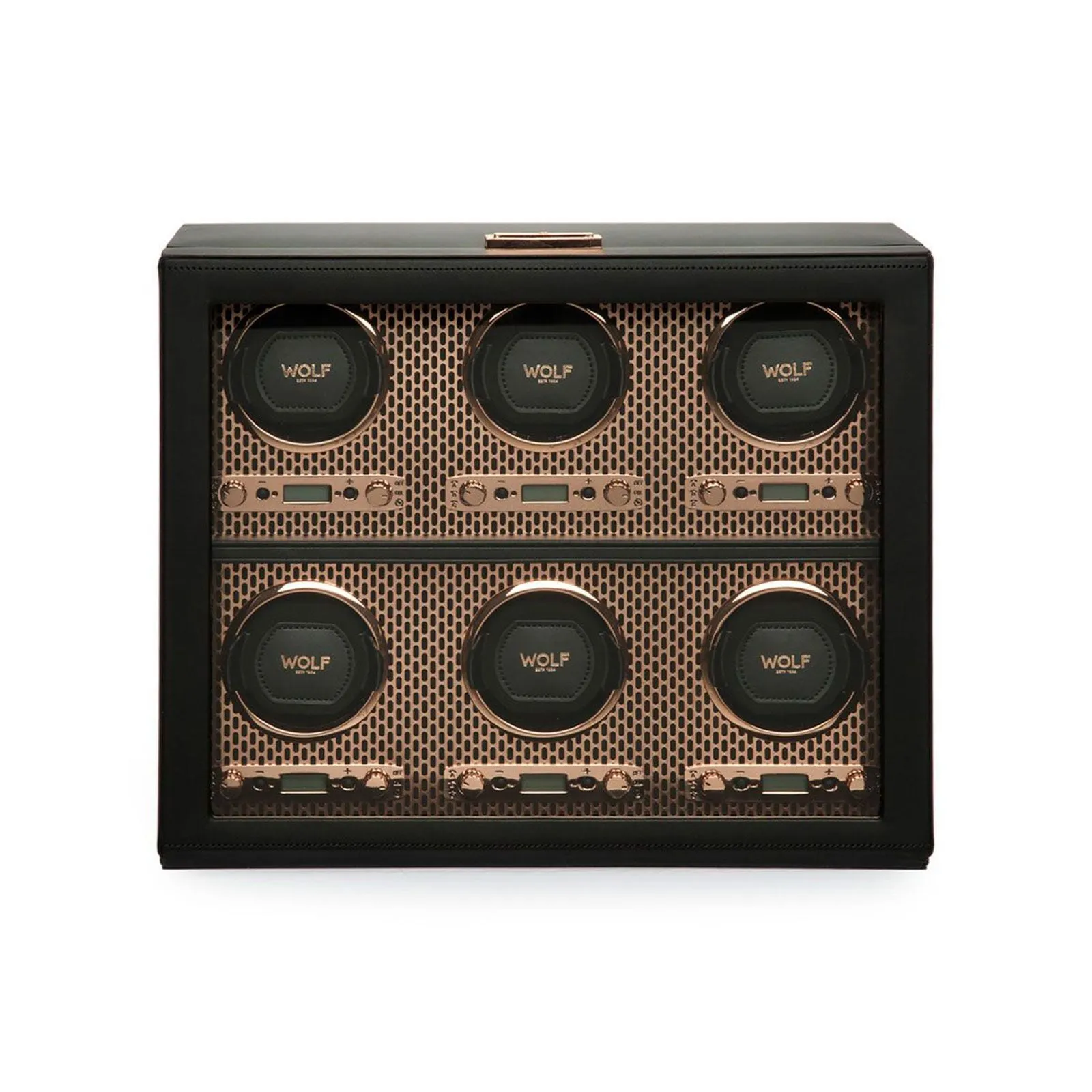 Wolf Axis Six Watch Winder Black & Copper 469616
