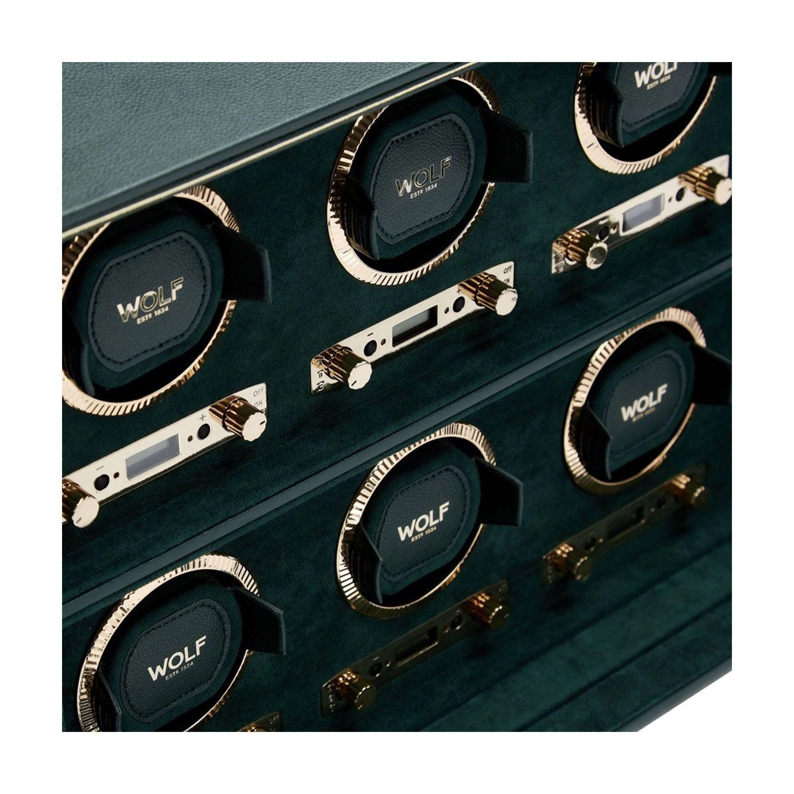 Wolf British Racing Eight Watch Winder Green 792541