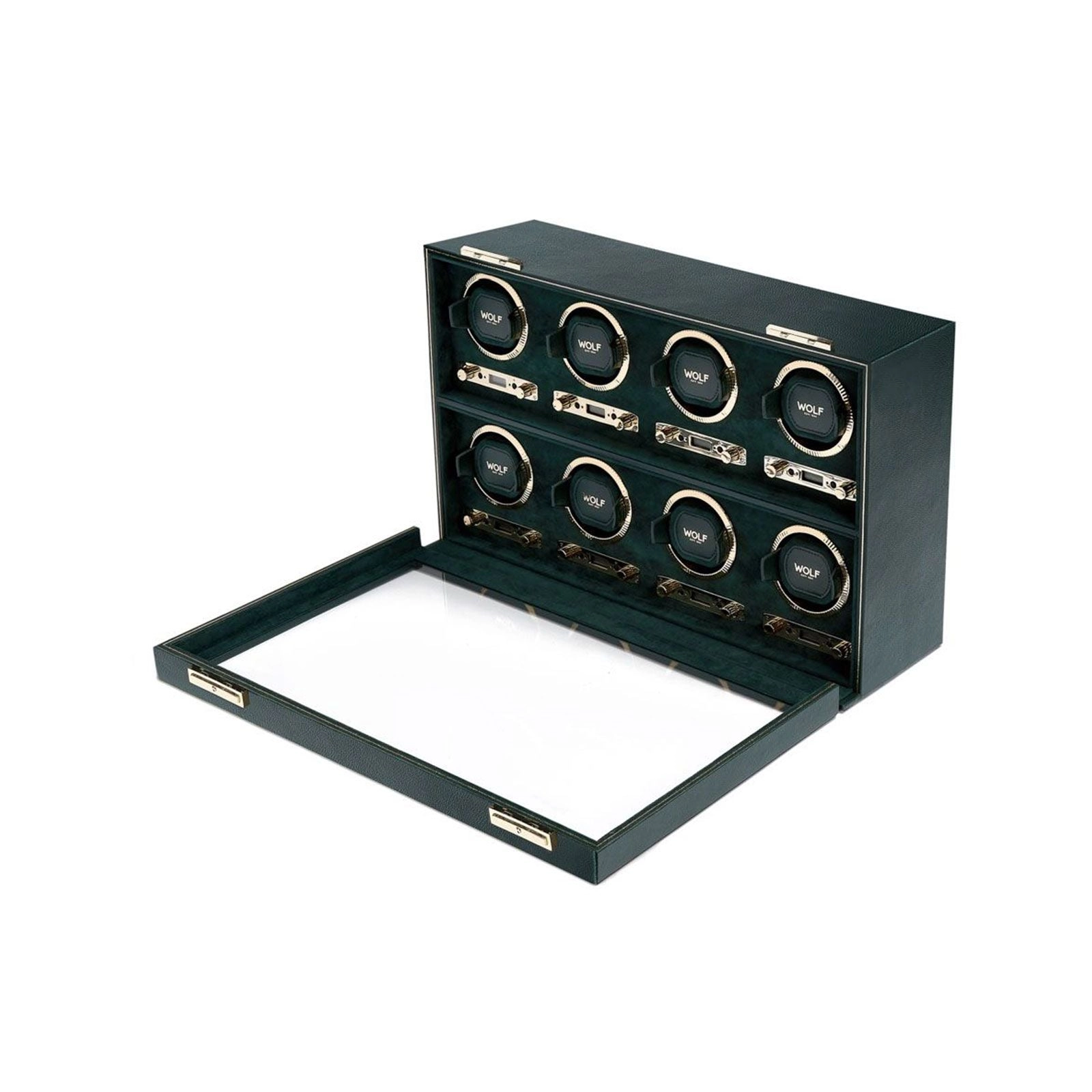 Wolf British Racing Eight Watch Winder Green 792541