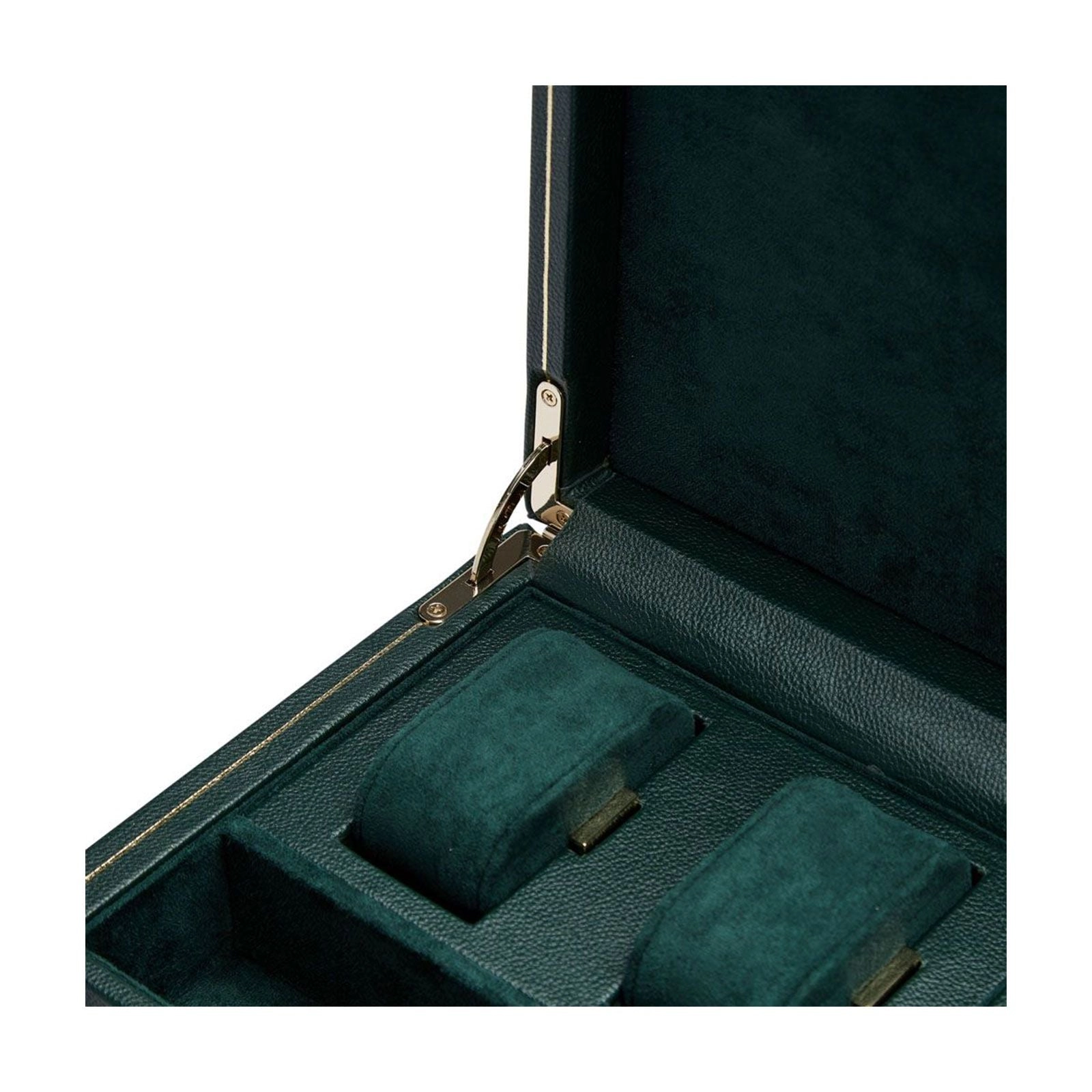 Wolf British Racing Single Watch Winder With Storage Green 792141