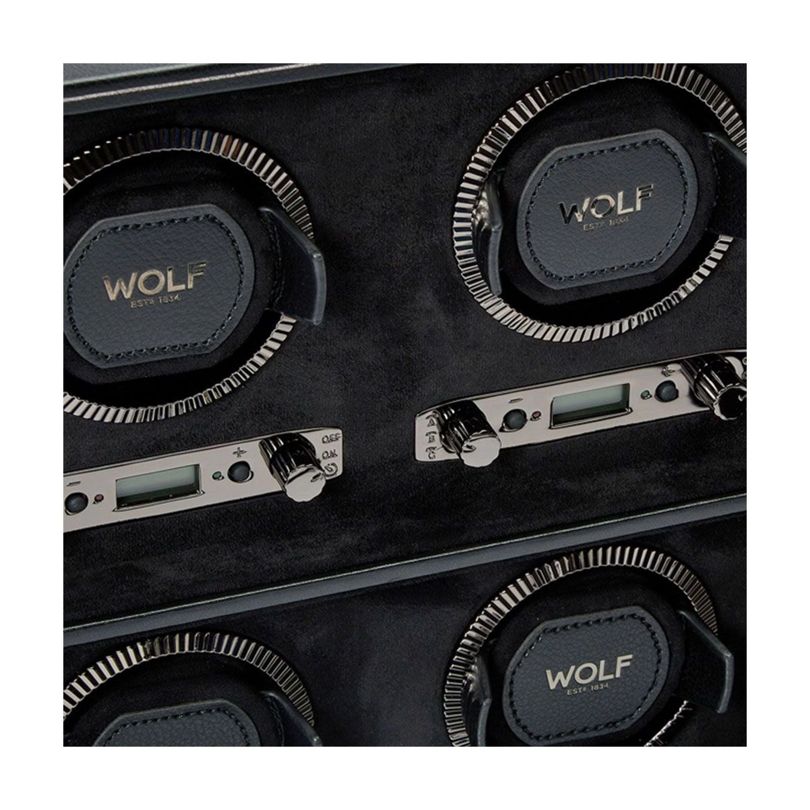 Wolf British Racing Six Watch Winder Black 792402