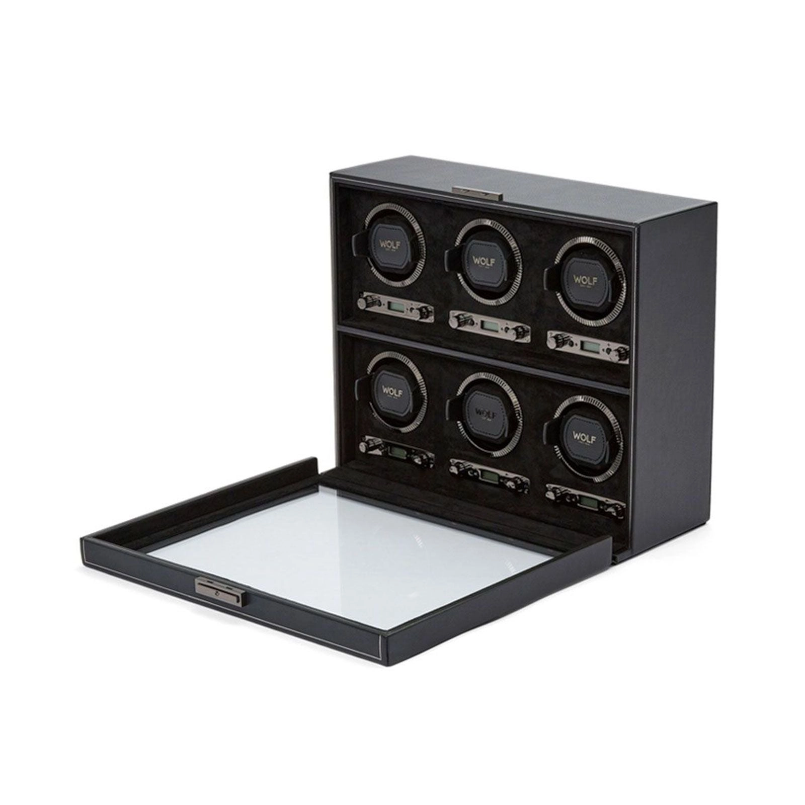 Wolf British Racing Six Watch Winder Black 792402