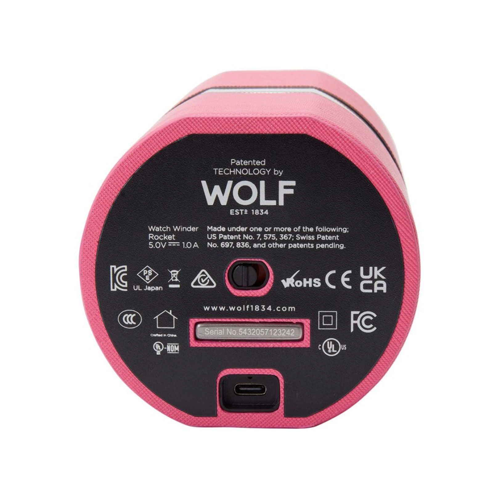 Wolf The Rocket Single Watch Winder Pink 543290
