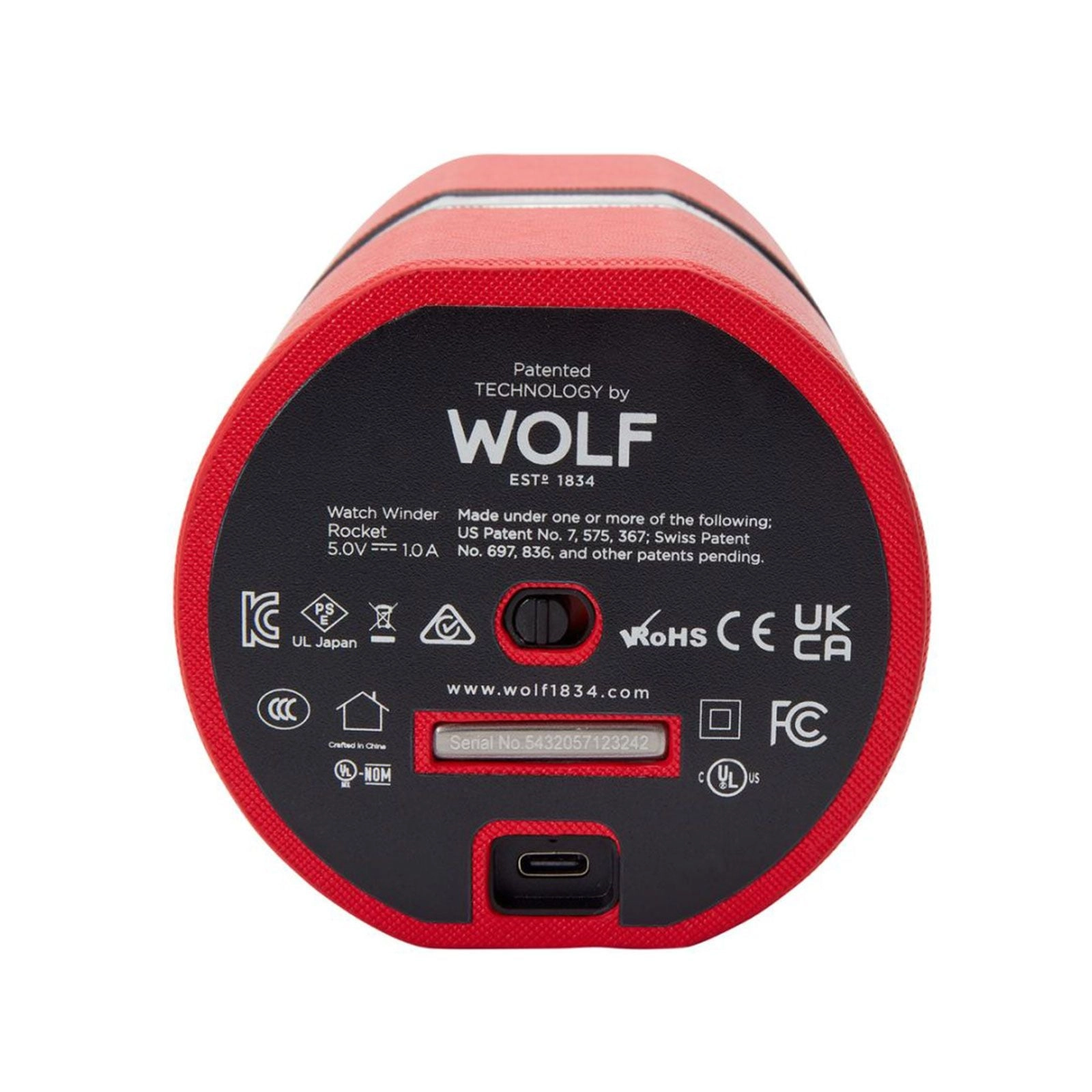 Wolf The Rocket Single Watch Winder Red 543272