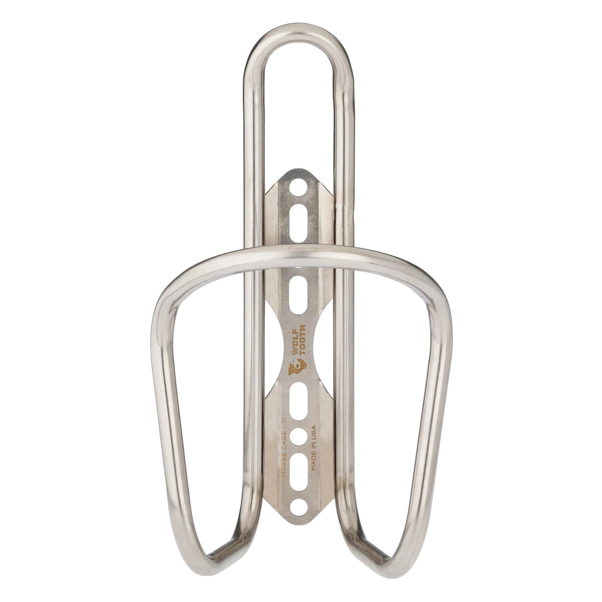 Wolf Tooth Morse Bottle Cage - Titanium