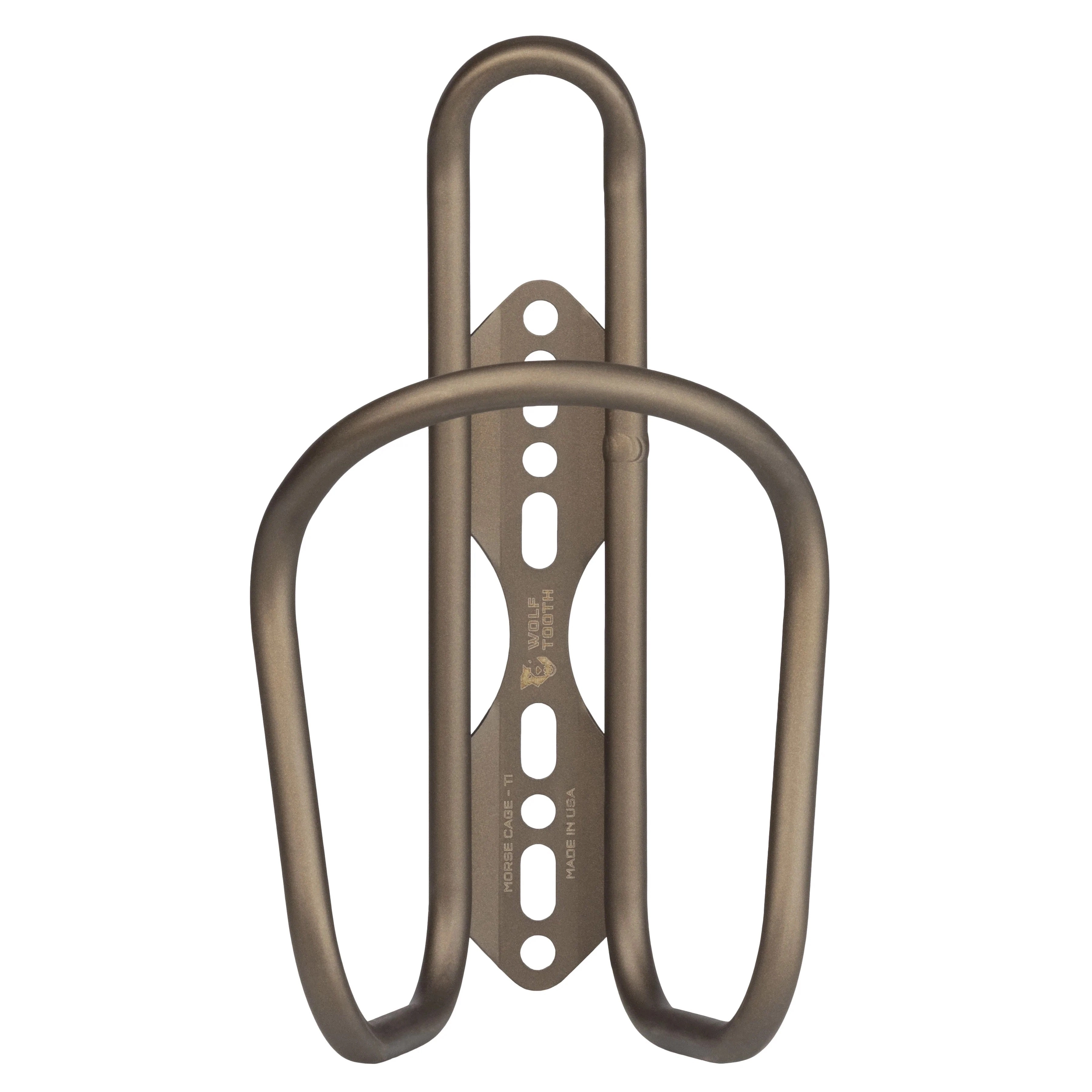 Wolf Tooth Morse Bottle Cage - Titanium