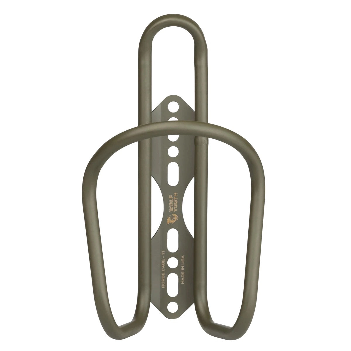 Wolf Tooth Morse Bottle Cage - Titanium
