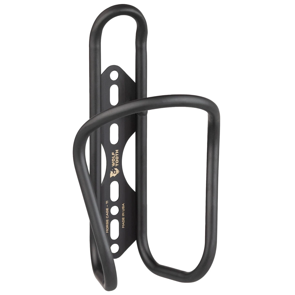 Wolf Tooth Morse Bottle Cage - Titanium
