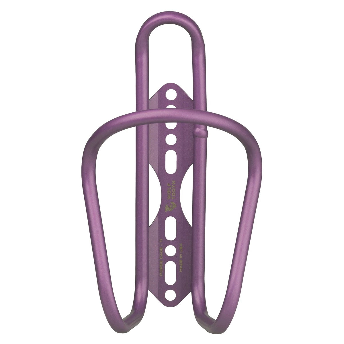 Wolf Tooth Morse Bottle Cage - Titanium