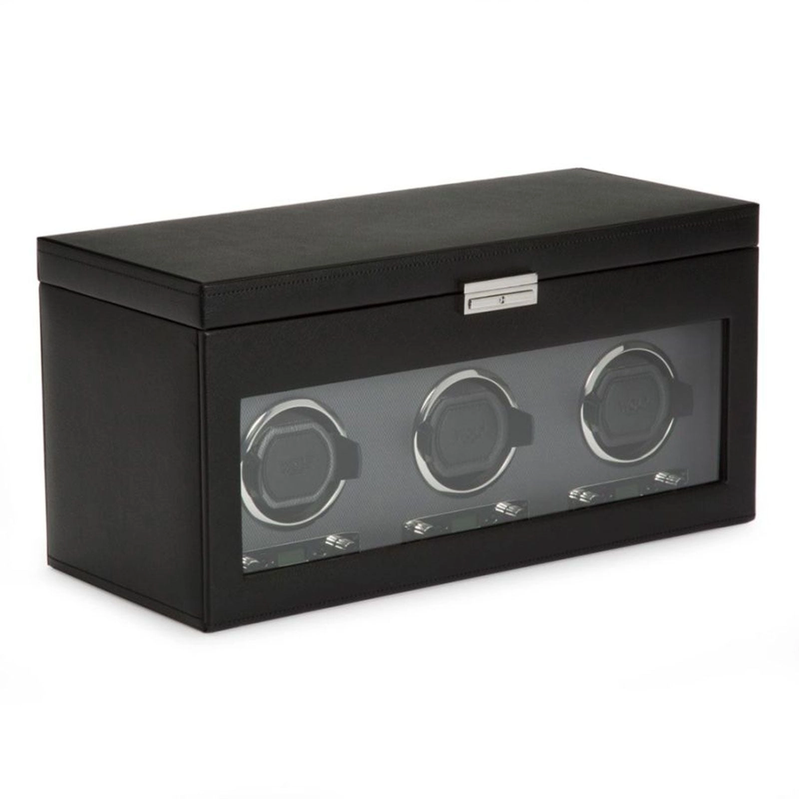 Wolf Viceroy Triple Watch Winder With Storage Black 456302