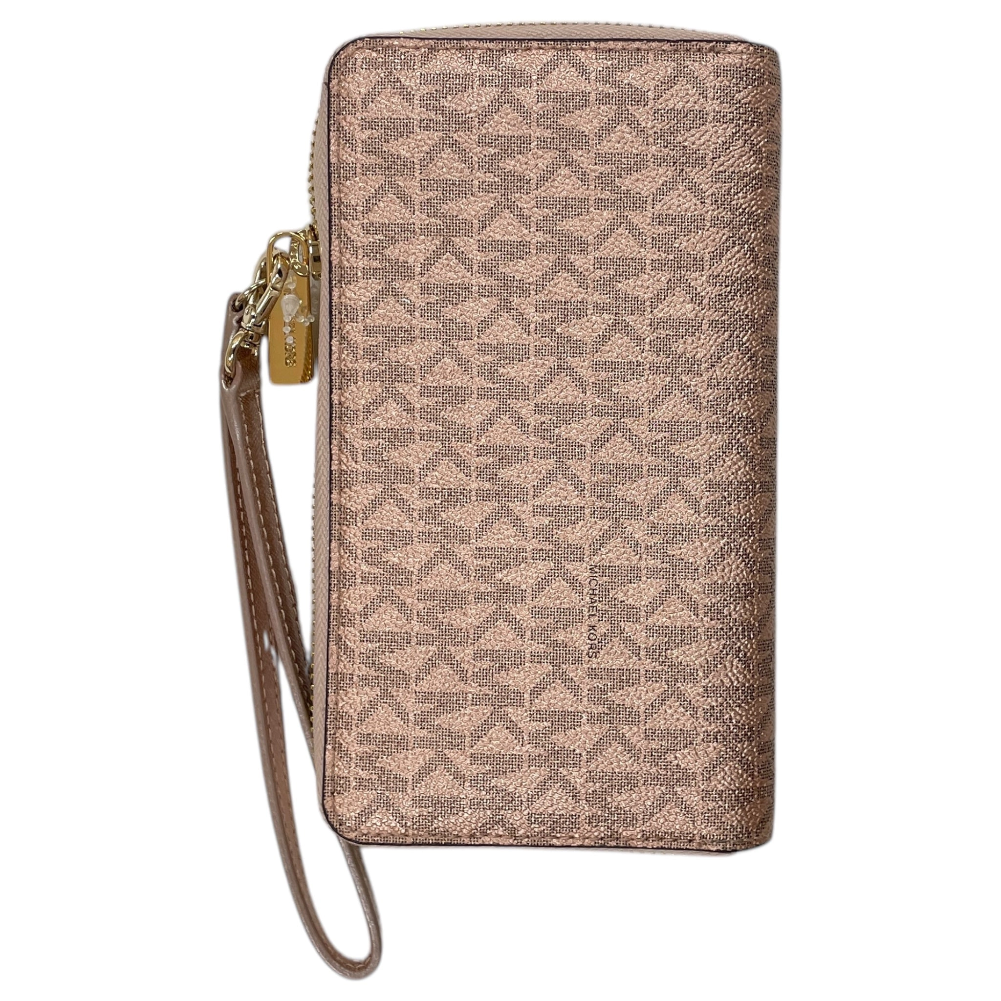 Wristlet Designer By Michael Kors In Rose Gold, Size:Large